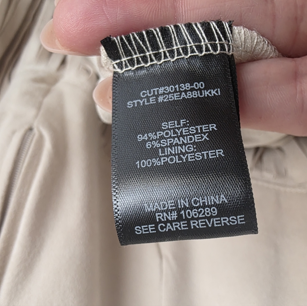 NWOT Trixxi Cream Faux Suede Tiered Fringe Mini Dress - Boho - Picture 11 of 12